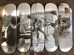 Ftc X Carlos Santana Skateboard Deck Set Woodstock Photo 12/100 Rare Limited