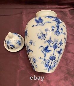 H&g Selb Heinrich Vase Grand Avec Couvercle 40cm Porcelaine Antique Rar Rar Comme Neuf