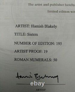 Hamish Blakely' Sisters' Rare Limited Edition Imprimé Gigclee Signé