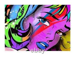 Impression d'art pop signée édition limitée 'RARE Bowie Girl'
