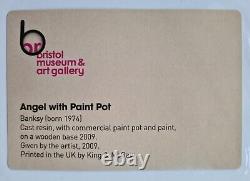Imprimerie de Banksy, Ange avec pot de peinture, Véritable affiche rare du musée de Bristol, non signée.