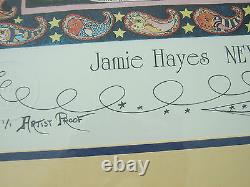 Jamie Hayes New Orleans Mardi Gras 1998 Très Rare Or Signé Artistes Preuve 1/1