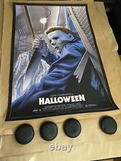 Jason Edmiston Halloween Mondo Imprimer Rare Michael Myers Affiche Htf Alamo Mint Sn
