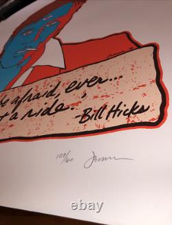 Jermaine Rogers Bill Hicks'teacher' Rare Collectible Art Print Full Size Signé