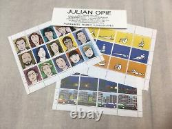 Julian Opie Galerie Wetterling timbres d'art édition limitée rare