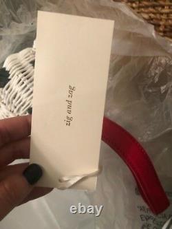 Kate Spade New York Rose Colored Glasses Wicker Dalmatian Dog Bag, Nwt Rare