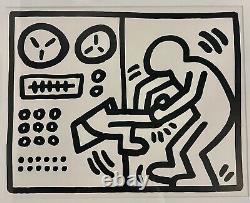 Keith Haring, Impression de Pop Shop, Édition limitée rare 1989, Encadrée 12 x 14