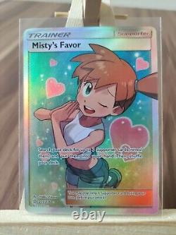 La faveur de Misty 235/236 Unified Minds Carte Pokémon Ultra Rare d'Entraîneur en Art Complet Nouvelle