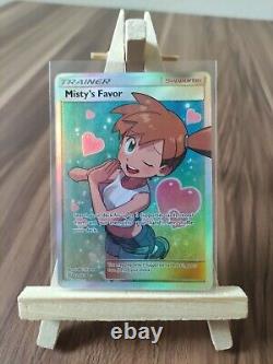 La faveur de Misty 235/236 Unified Minds Carte Pokémon Ultra Rare d'Entraîneur en Art Complet Nouvelle