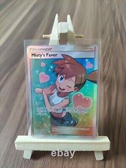 La faveur de Misty 235/236 Unified Minds Carte Pokémon Ultra Rare d'Entraîneur en Art Complet Nouvelle