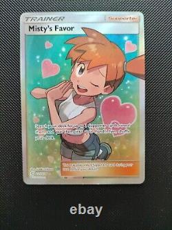 La faveur de Misty 235/236 Unified Minds Carte Pokémon Ultra Rare d'Entraîneur en Art Complet Nouvelle