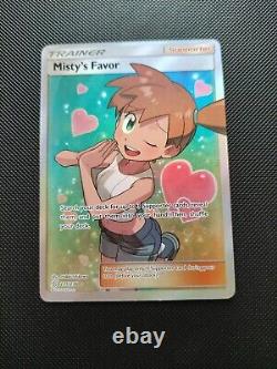 La faveur de Misty 235/236 Unified Minds Carte Pokémon Ultra Rare d'Entraîneur en Art Complet Nouvelle