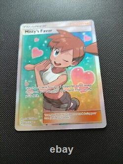 La faveur de Misty 235/236 Unified Minds Carte Pokémon Ultra Rare d'Entraîneur en Art Complet Nouvelle