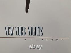 Les nuits de New York de Ty Wilson, 1989 : Estampe d'art rare de 1989.