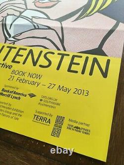 Lichtenstein Une rétrospective 2013 Tate Modern Affiche officielle de l'exposition RARE