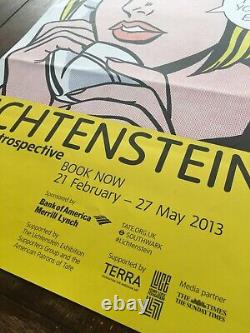 Lichtenstein Une rétrospective 2013 Tate Modern Affiche officielle de l'exposition RARE