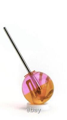 Mademoiselle Bugs LE Pill Lolly Pop Ne Fait Pas De Mal Sculpture Lames Rose/Orange Art Urbain