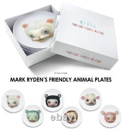 Mark Ryden Friendly Animal 4 X Plaques Rare Un Cadeau De Noël Personnel De Mark