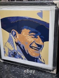 New Rare Edition Limitée Imprimer 90/100' John Wayne' Artiste Steve Crisp