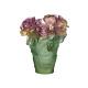 Nouveau Daum Numéroté Ed Rose Passion Vase Vert Et Rose Petit #05287 Marque Nib F/sh