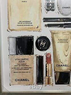 Nouveau Oliver Gal X Chanel Accessoires 16 X 20 Affiche D'art Murale Shadowbox Rare