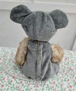 Nouvel Ours en Peluche Rare et Retraité avec Étiquette Charlie Bear ONESIEe Souris Ours Articulé / 23cm