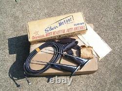 Original Nos Silver Meteor Dual Auto Antenna Vintage Chevy Ford Jalopy Vw