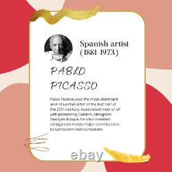 Pablo Picasso Estampe Originale Signée à la Main avec une Mandoline, Art Rare