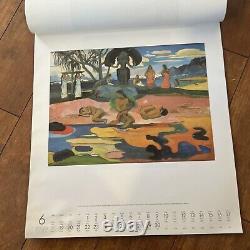 Paul Gauguin 1989 Art Calendar. Rare Difficile À Trouver