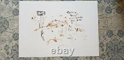 Pete Doherty Signé Blood Print Collection D'art Très Rare Libertines Babyshambles
