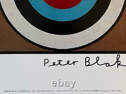 Peter Blake Cible Signée Mini Print Tate Très Rare
