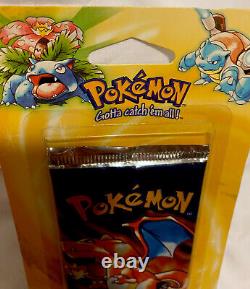 Pokemon Base Booster Pack 1999 Sur Blister Charizard Shadowless Art Rare Mint