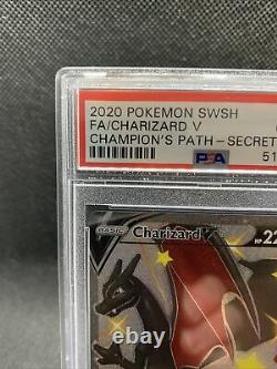 Pokemon Champion's Path Shiny Charizard V 079/073 Full Art Secret Rare Psa 10
