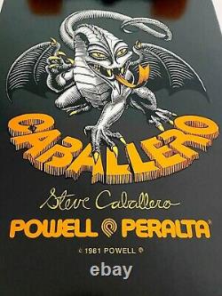 Powell Peralta Rare Caballero Series 4 Black Limited Bones Brigade Skateboard