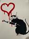 Prince De La Campagne De L'ouest Banksy Love Rat Impression Rare Édition Limitée 1/500