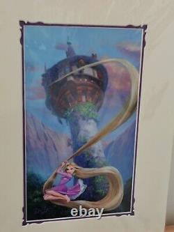 Rapunzel De William Silvers'tangled Art Matted De Disney Princess Imprimer Nouveau Rare