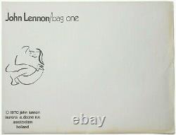 Rare 1970 John Lennon'bag One' 15 Lithos, Laurens A Daane N V Amsterdam Holland