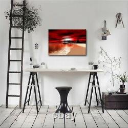Rare 27 Rouge 6 Tailles Toile Prête À Accrocher Mur Art Offfice Salon Chambre À Coucher