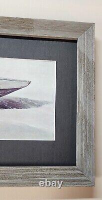 Rare Andrew Wyeth Imprimé Mat Et Encadré Spindrift Excellent État