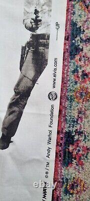 Rare. Andy Warhol Elvis Presley Cowboy. Imprimé sur tissu par Andrew Martin.
