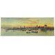 Rare Antique 1896 New York Sky Line Par Charles Graham 20 X 7 Nyc Art Litho