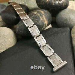 Rare Art Déco Sterling Silver 1930s Vintage Watch Band 5/8 Nos Amcraft USA