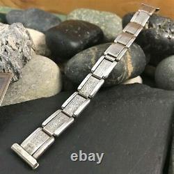 Rare Art Déco Sterling Silver 1930s Vintage Watch Band 5/8 Nos Amcraft USA