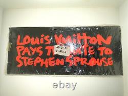 Rare Authentic Brand New Black Louis Vuitton X Stephen Sprouse Tribute Art Block