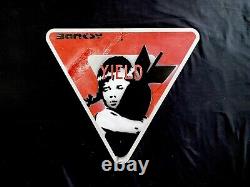 Rare- Banksy Bomb Hugger Yield Panneau De Rue - New York- Circa 2004