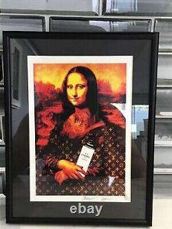 Rare Chanel Mona Lisa LV Frammed Original Mort Nyc Signé Et Daté De Coa