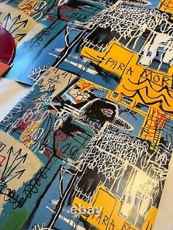 Rare Jean-michel Basquiat 12 Ltd Vinyle Rouge Pour Les Accidents Vasculaires Cérébraux + Grande Affiche, 1000