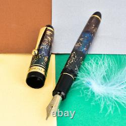 Rare Pilot Custom 743 Urushi Art 14k Grand Or B Broad Nib Fountain Pen