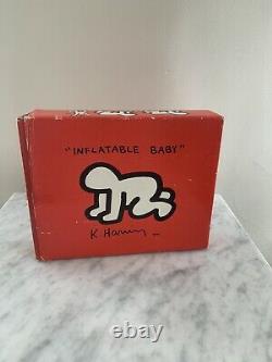 Rare Red Box Vintage Keith Haring Pop Up Bébé Gonflable Nouveau Dans La Boîte