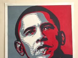 Rare Shepard Fairey Obama Hope 2008 Dnc Campagne Original Litho Imprimer Affiche